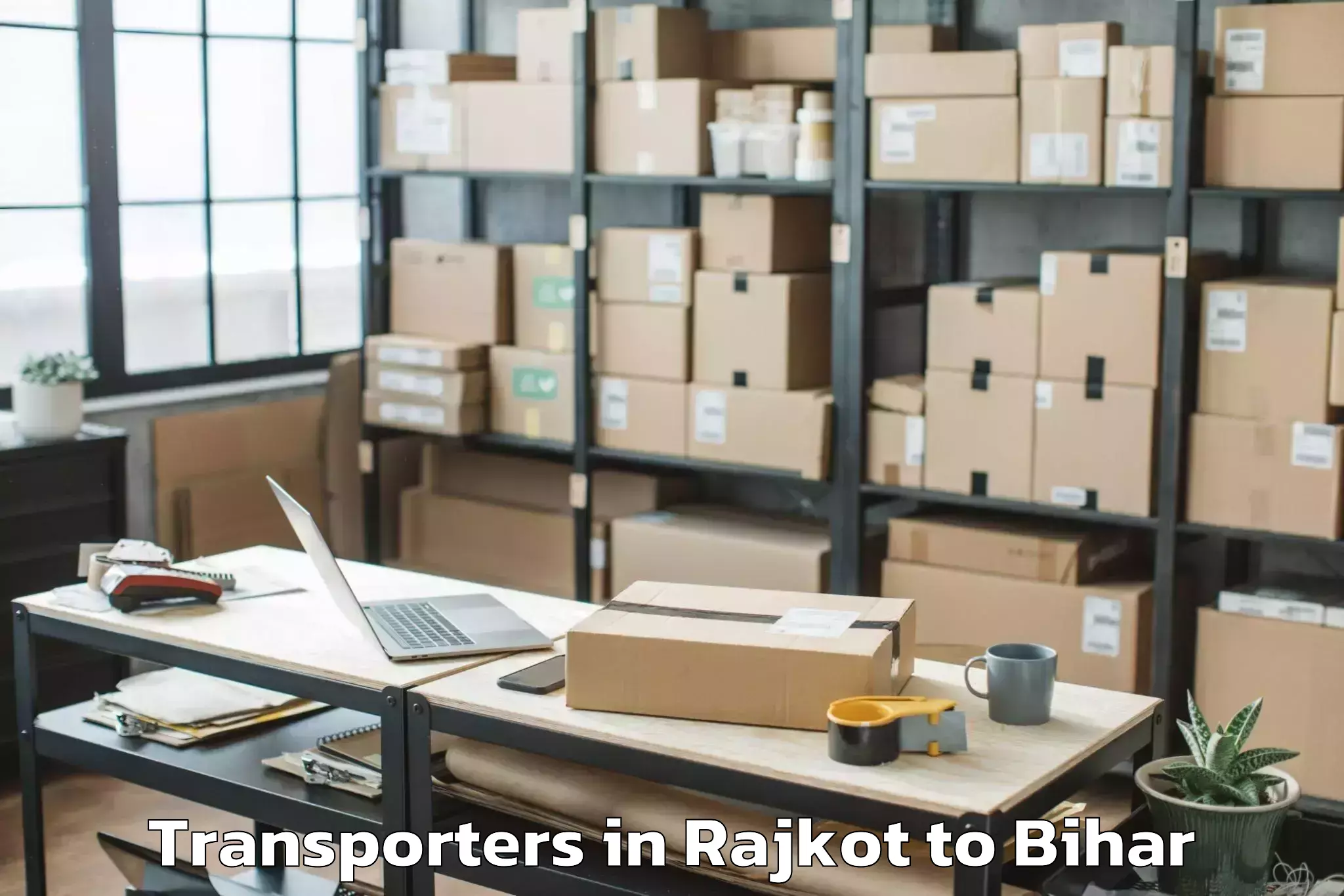 Easy Rajkot to Belsand Transporters Booking